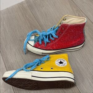 JW Anderson All Star Chuck Taylor HI
Glitter Lace-Up Sneakers